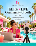 TikTok + LIVE Community Growth Guide cover by Kristin Ludwick